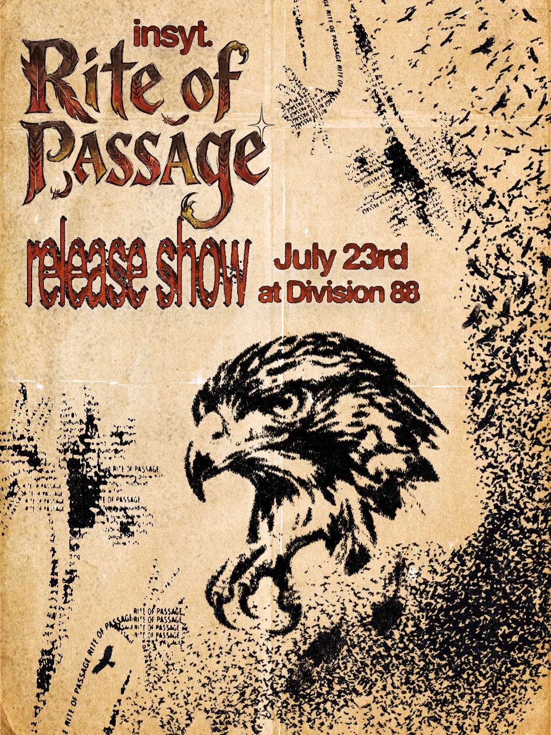 Rite of Passage Insyt Release Show Poster
